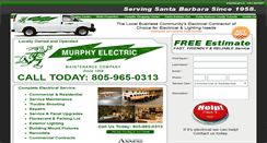 Desktop Screenshot of murphyelectricsb.com